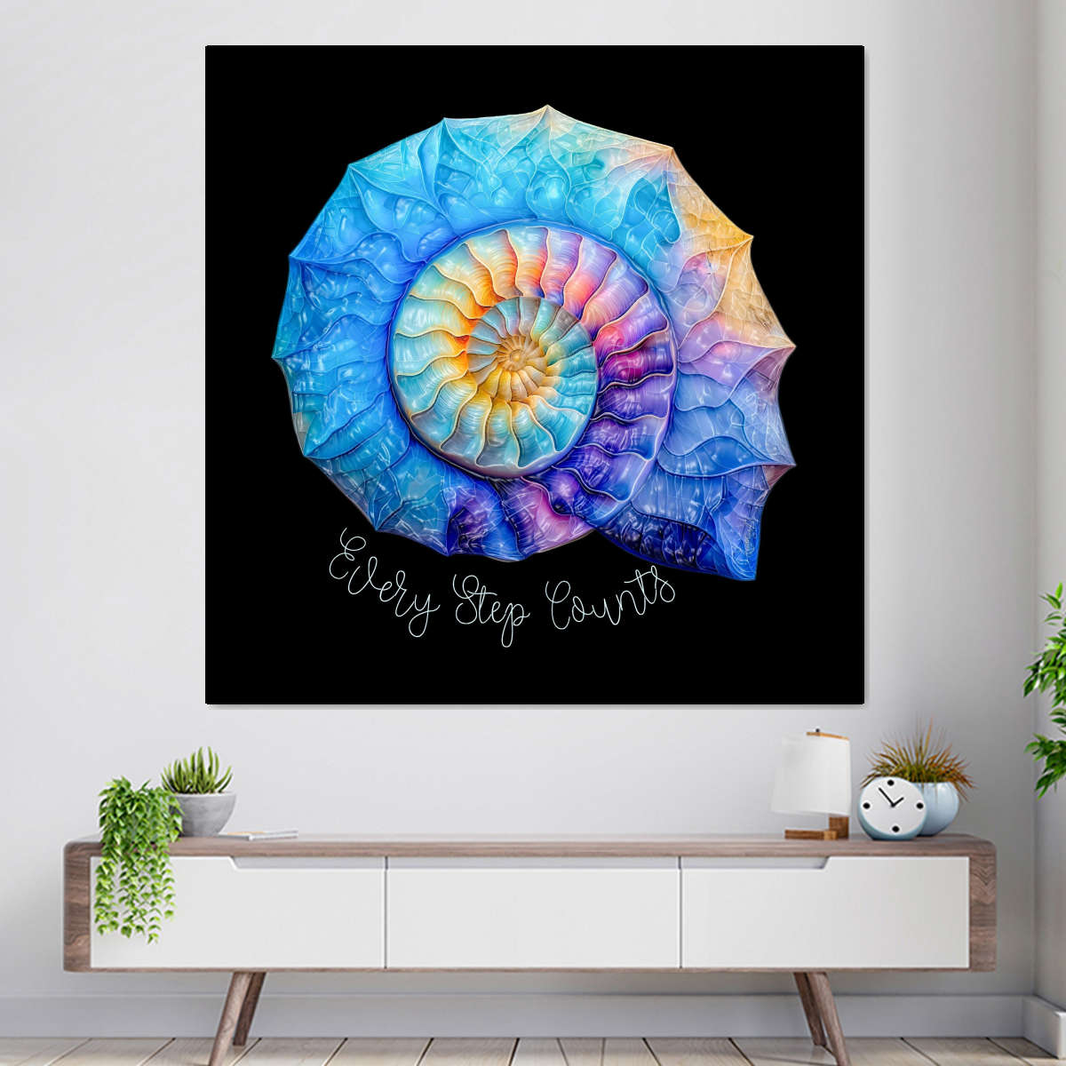 Frendorf | Die Nautilus Spiral Journey ist eine Erinnerung Wandkunst