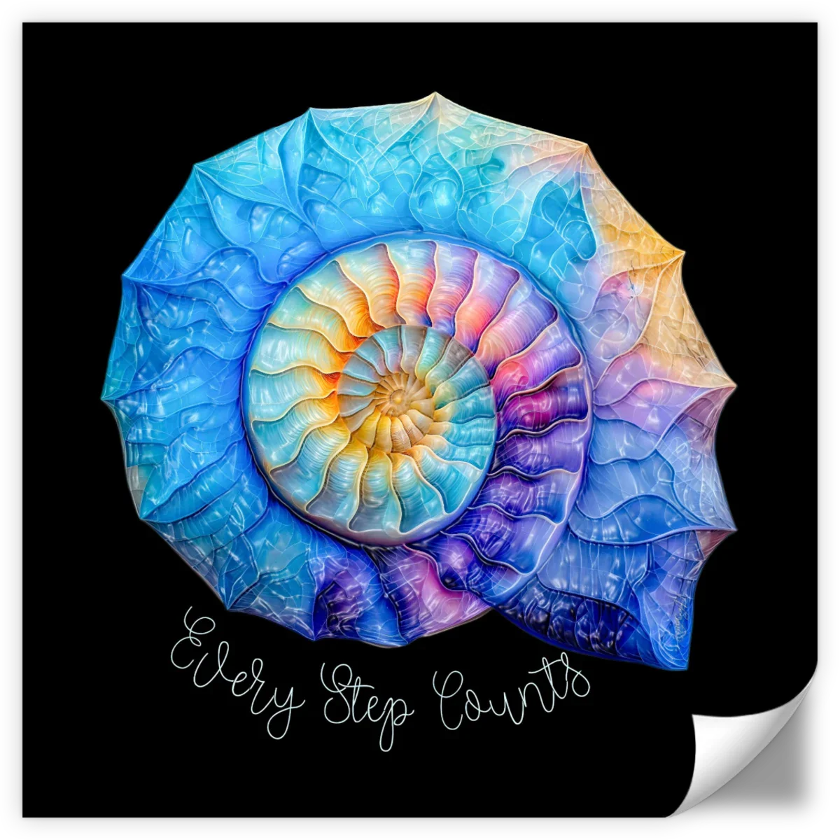 Frendorf | Die Nautilus Spiral Journey ist eine Erinnerung Wandkunst