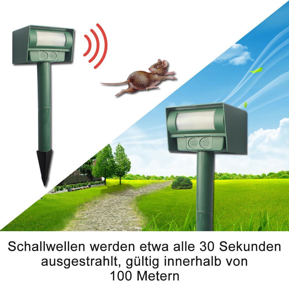 Frendorf | Solarbetriebener Ultraschall Schädlinge Mäuse Vertreiber