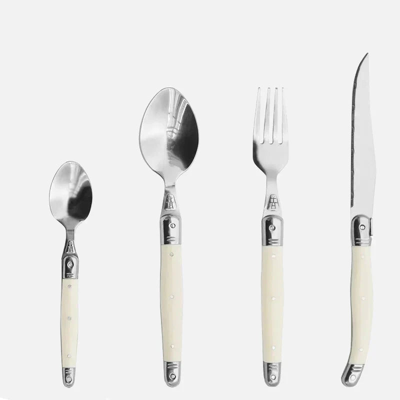 IvoryElegance – Luxus Laguiole Besteckset mit zeitlosem Stil