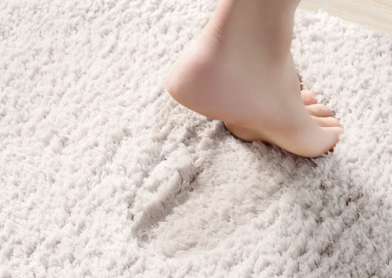 Feblilac Get Naked Weiße Boden Badezimmermatte, 50x80cm Badezimmerteppich, Plüsch wasserabsorbierend, rutschfeste Toilettamatte, Kunst Badezimmermatten, Beste Badteppiche