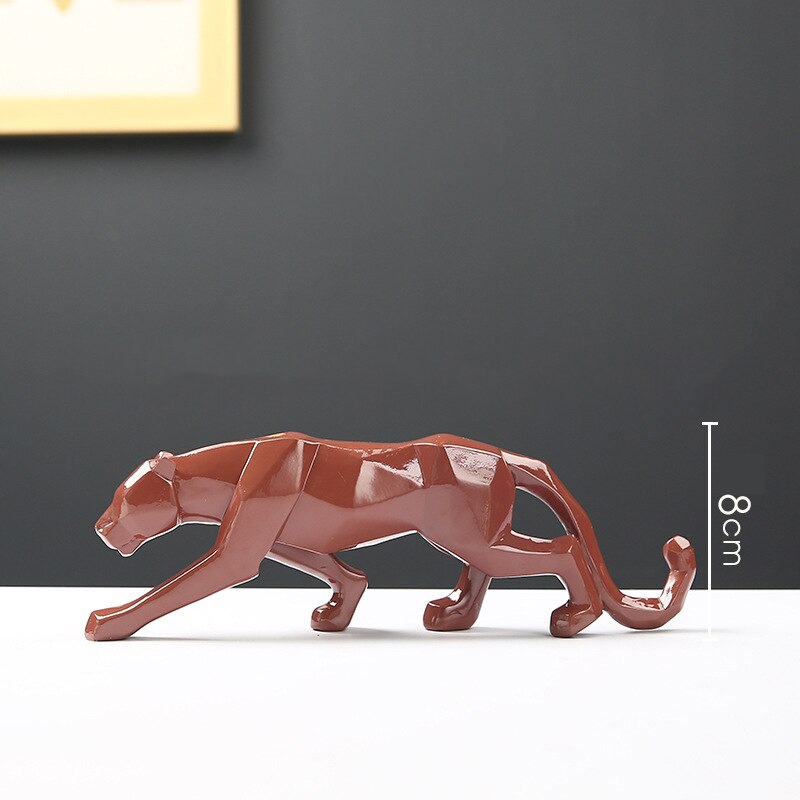 4 Farben Geometrisch Leopard Modern Abstrakt Statuen und Skulpturen Tierfiguren für Innenraumdekoration Ornamente Handwerke Geschenke