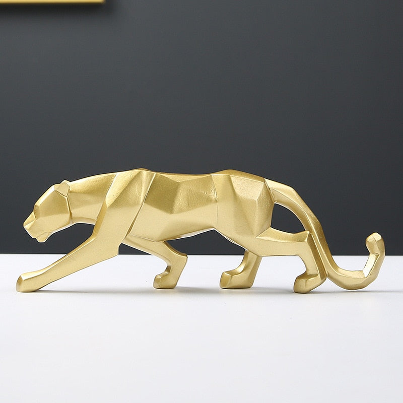 4 Farben Geometrisch Leopard Modern Abstrakt Statuen und Skulpturen Tierfiguren für Innenraumdekoration Ornamente Handwerke Geschenke