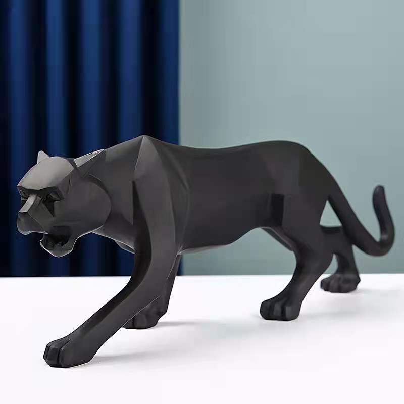 4 Farben Geometrisch Leopard Modern Abstrakt Statuen und Skulpturen Tierfiguren für Innenraumdekoration Ornamente Handwerke Geschenke