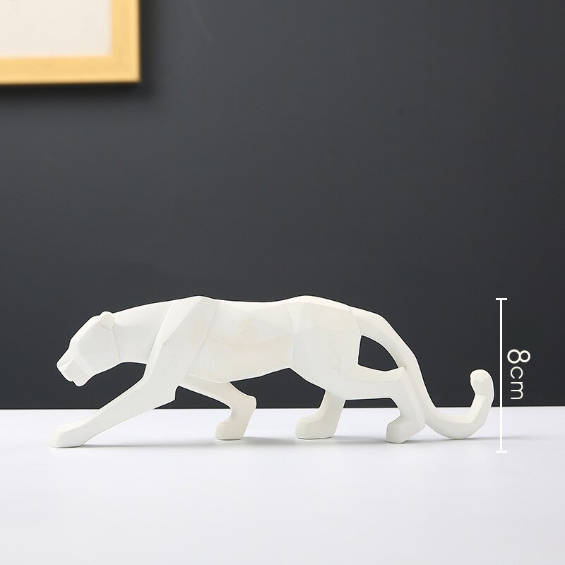 4 Farben Geometrisch Leopard Modern Abstrakt Statuen und Skulpturen Tierfiguren für Innenraumdekoration Ornamente Handwerke Geschenke