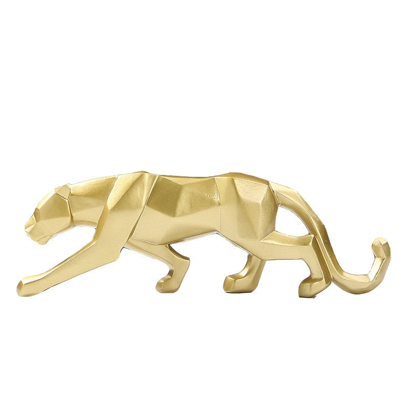 4 Farben Geometrisch Leopard Modern Abstrakt Statuen und Skulpturen Tierfiguren für Innenraumdekoration Ornamente Handwerke Geschenke