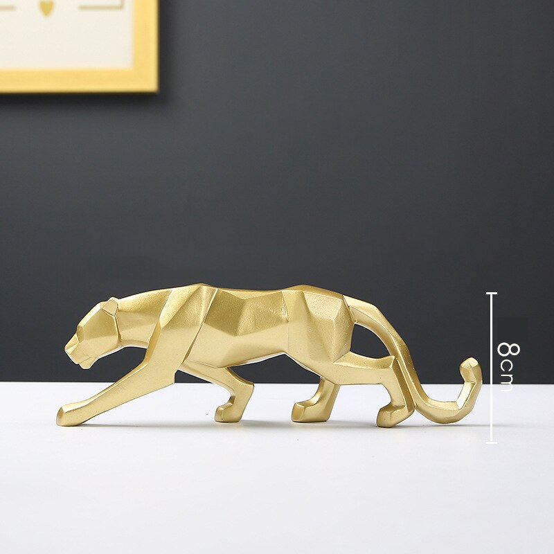 4 Farben Geometrisch Leopard Modern Abstrakt Statuen und Skulpturen Tierfiguren für Innenraumdekoration Ornamente Handwerke Geschenke