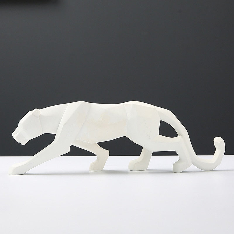 4 Farben Geometrisch Leopard Modern Abstrakt Statuen und Skulpturen Tierfiguren für Innenraumdekoration Ornamente Handwerke Geschenke