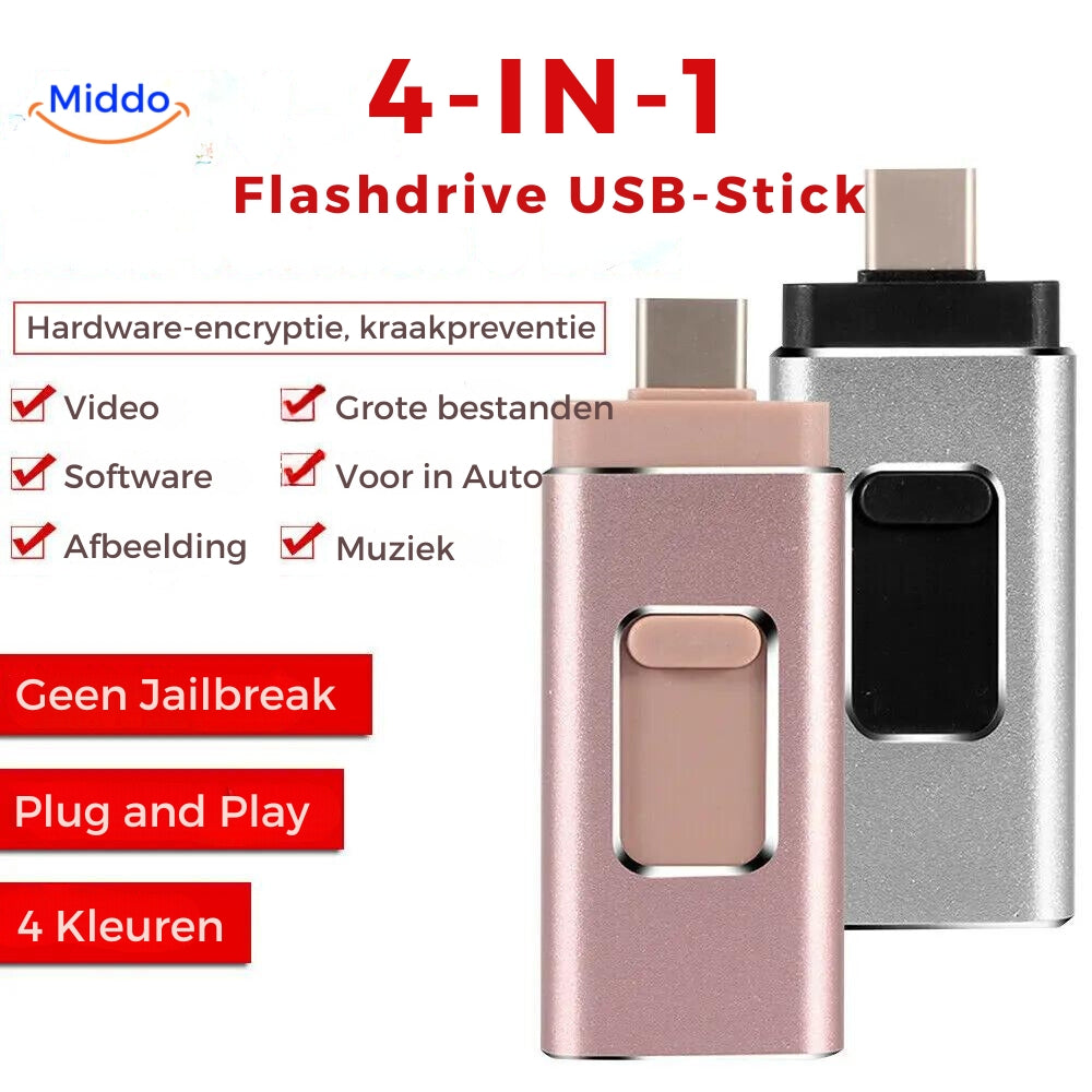 Frendorf | mehr ein volles Mobil mit unserem 4 in 1 Flashdrive. Dieser passt auf jedes Gerät!