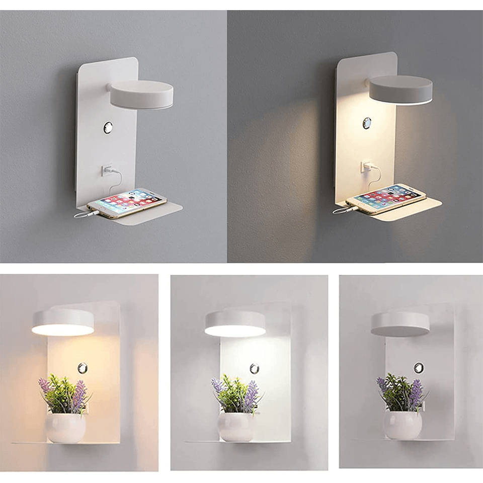 Nachtlampe mit Ladegerät - BrightHub - 330° Drehbar - Ladestation