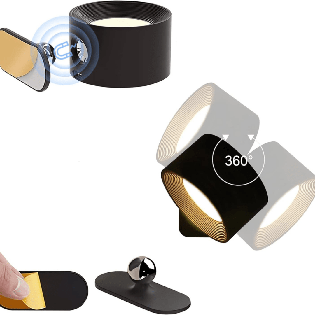 Frendorf | FlexiLamp – Kabellose wiederaufladbare 360° Wandleuchte