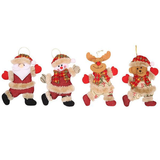 Frendorf | 4-Pack: Weihnachtspuppen Anhänger Geschenke
