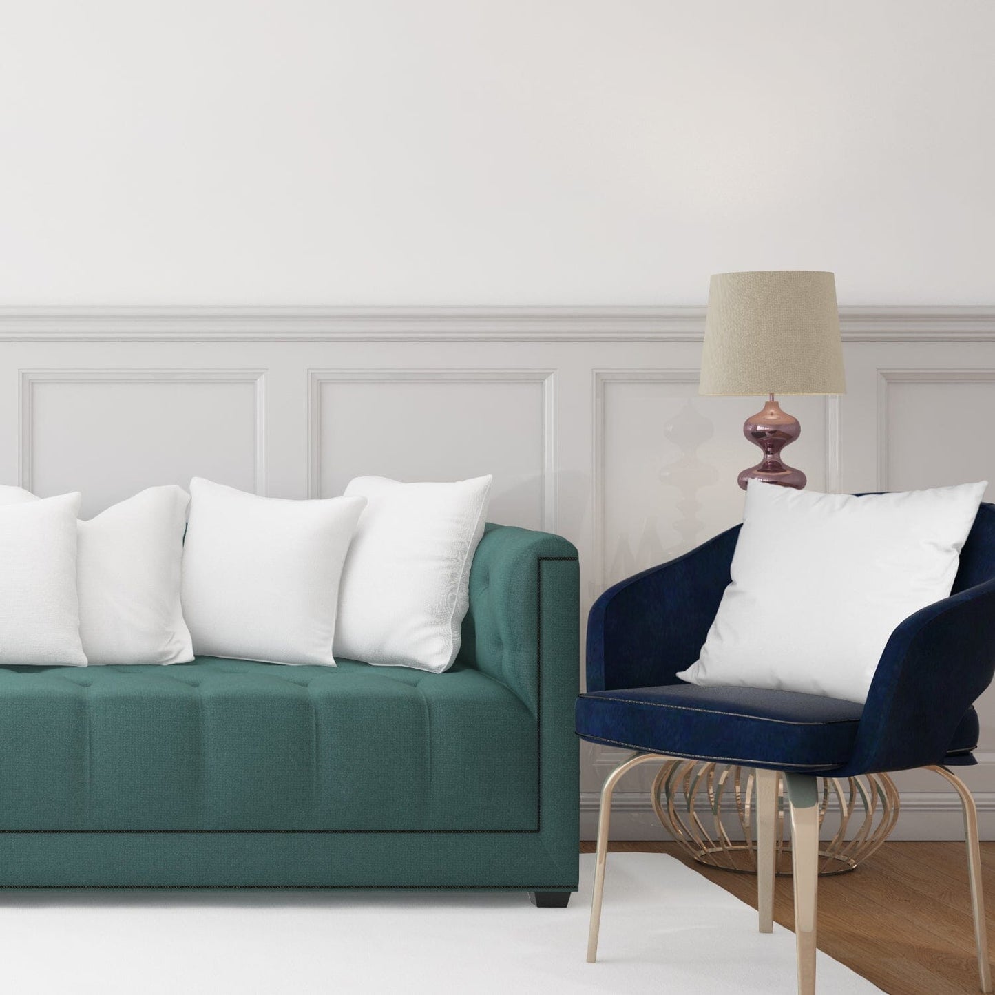 Frendorf | 4er-Pack: Dekorative Wurfkissen Bett Sofa Couch Kissen Set Rückprallkissen