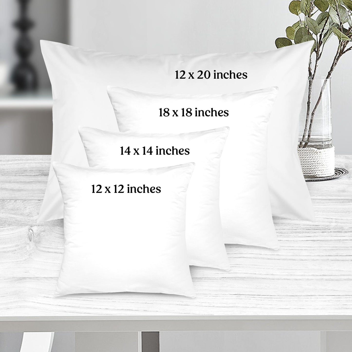 Frendorf | 4er-Pack: Dekorative Wurfkissen Bett Sofa Couch Kissen Set Rückprallkissen