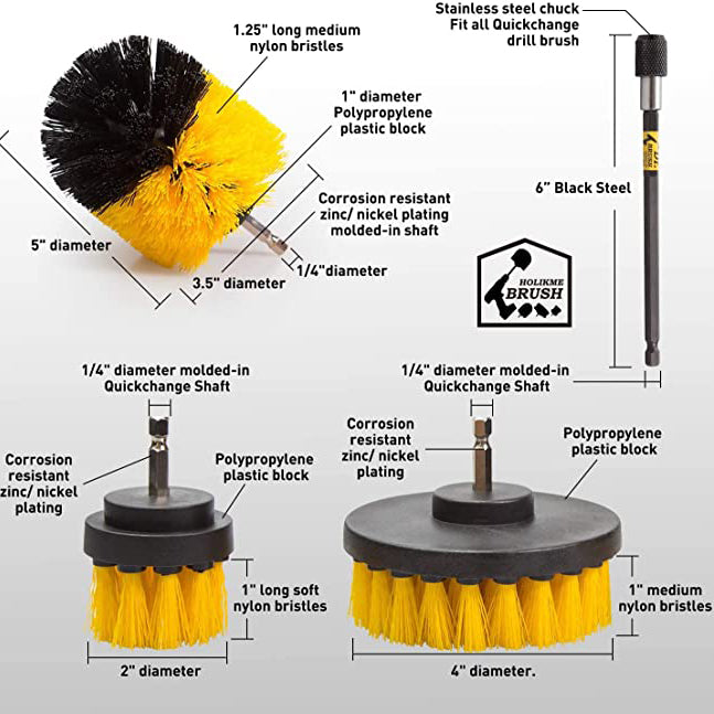 Frendorf | 4er-Pack: Elektrische Schrubber-Reinigungsbürsten