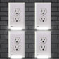 Frendorf | 4er-Pack: LED Nachtlicht Steckdosenabdeckung - Verschiedene Stile