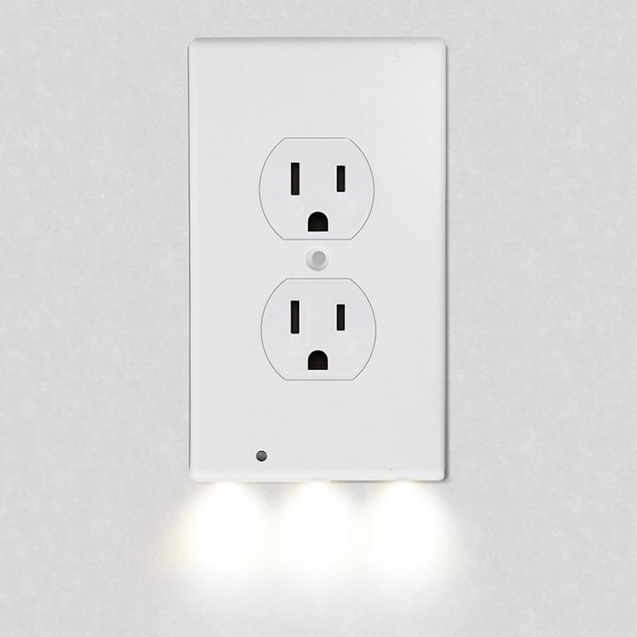 Frendorf | 4er-Pack: LED Nachtlicht Steckdosenabdeckung - Verschiedene Stile