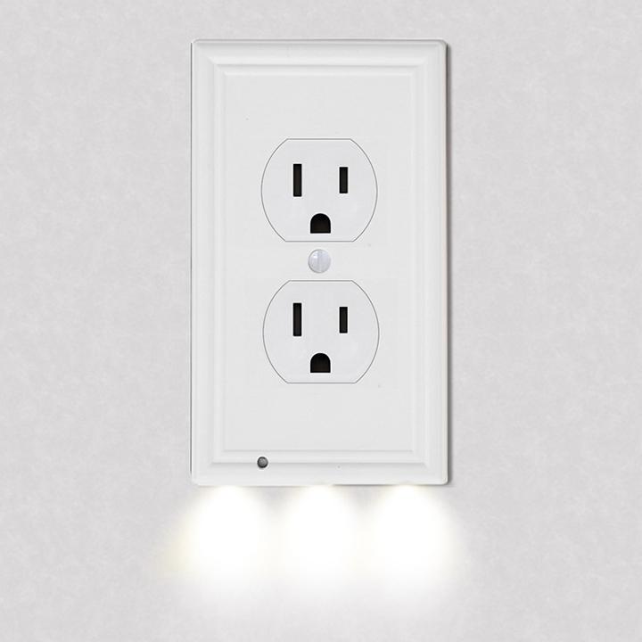 Frendorf | 4er-Pack: LED Nachtlicht Steckdosenabdeckung - Verschiedene Stile