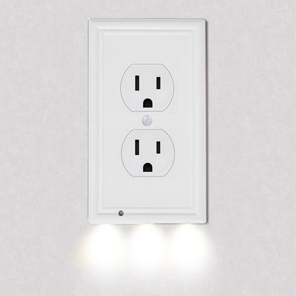 Frendorf | 4er-Pack: LED Nachtlicht Steckdosenabdeckung - Verschiedene Stile