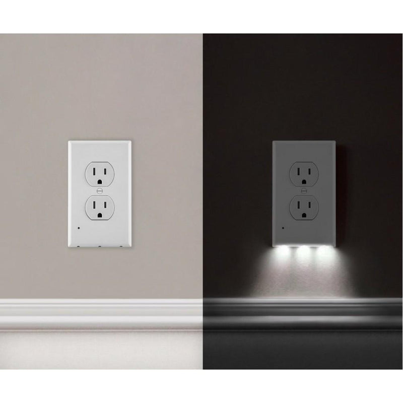 Frendorf | 4er-Pack: LED Nachtlicht Steckdosenabdeckung – Verschiedene Stile