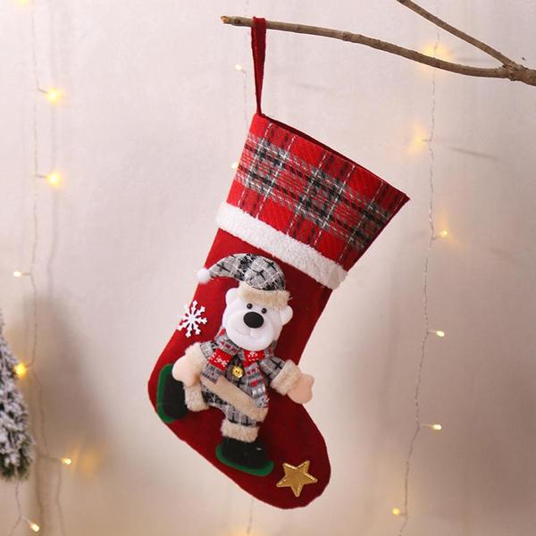Frendorf | 4-Pack: Neuer Stil Kreative Puppen Weihnachtsstrümpfe