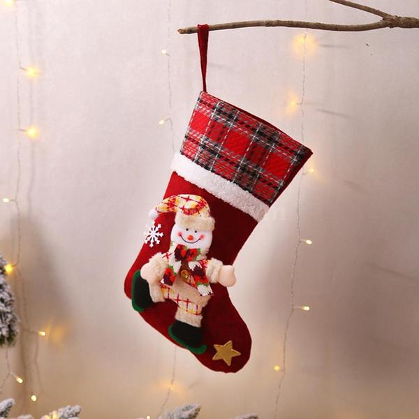 Frendorf | 4-Pack: Neuer Stil Kreative Puppen Weihnachtsstrümpfe