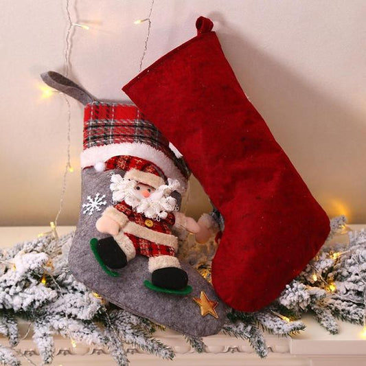 Frendorf | 4-Pack: Neuer Stil Kreative Puppen Weihnachtsstrümpfe