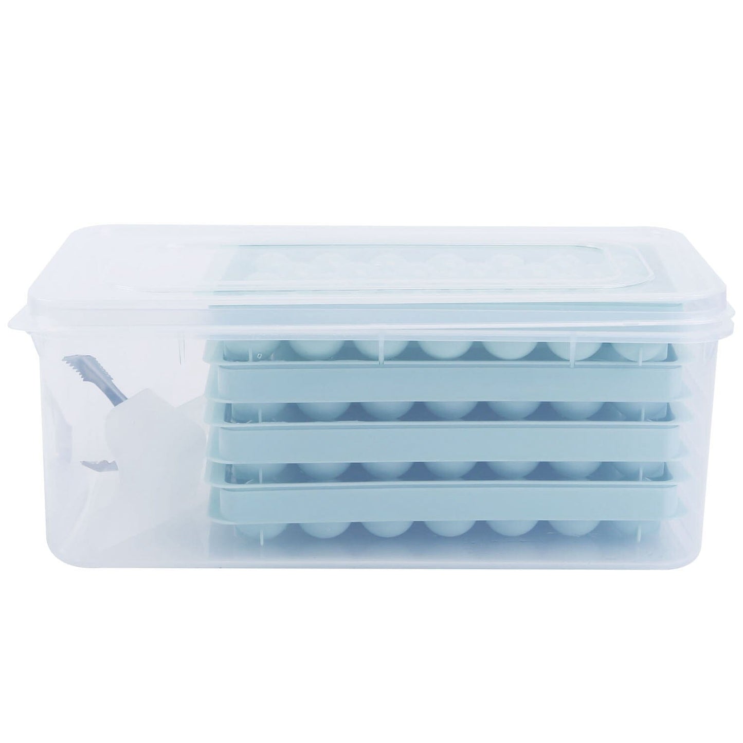 Frendorf | 4er-Pack: Kleine Eiswürfelschalenform mit Deckel