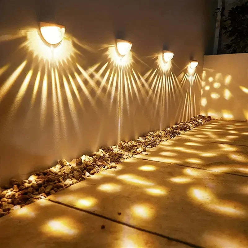 Frendorf | 4er-Pack: Solarzaunlichter Solar-Decklichter