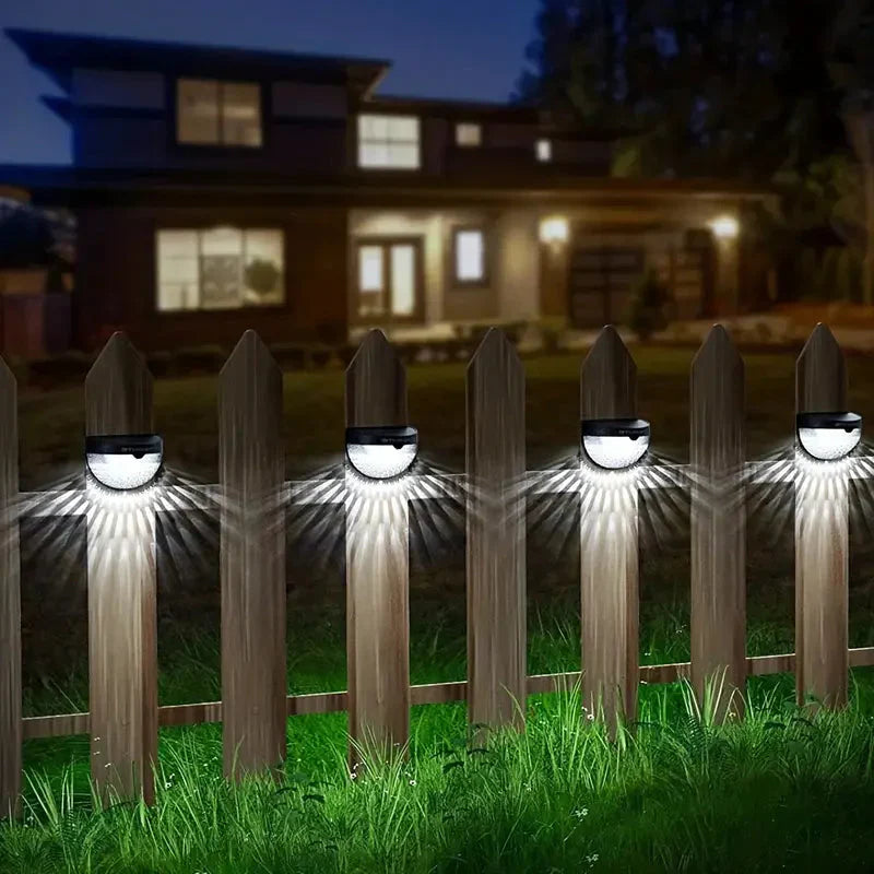 Frendorf | 4er-Pack: Solarzaunlichter Solar-Decklichter