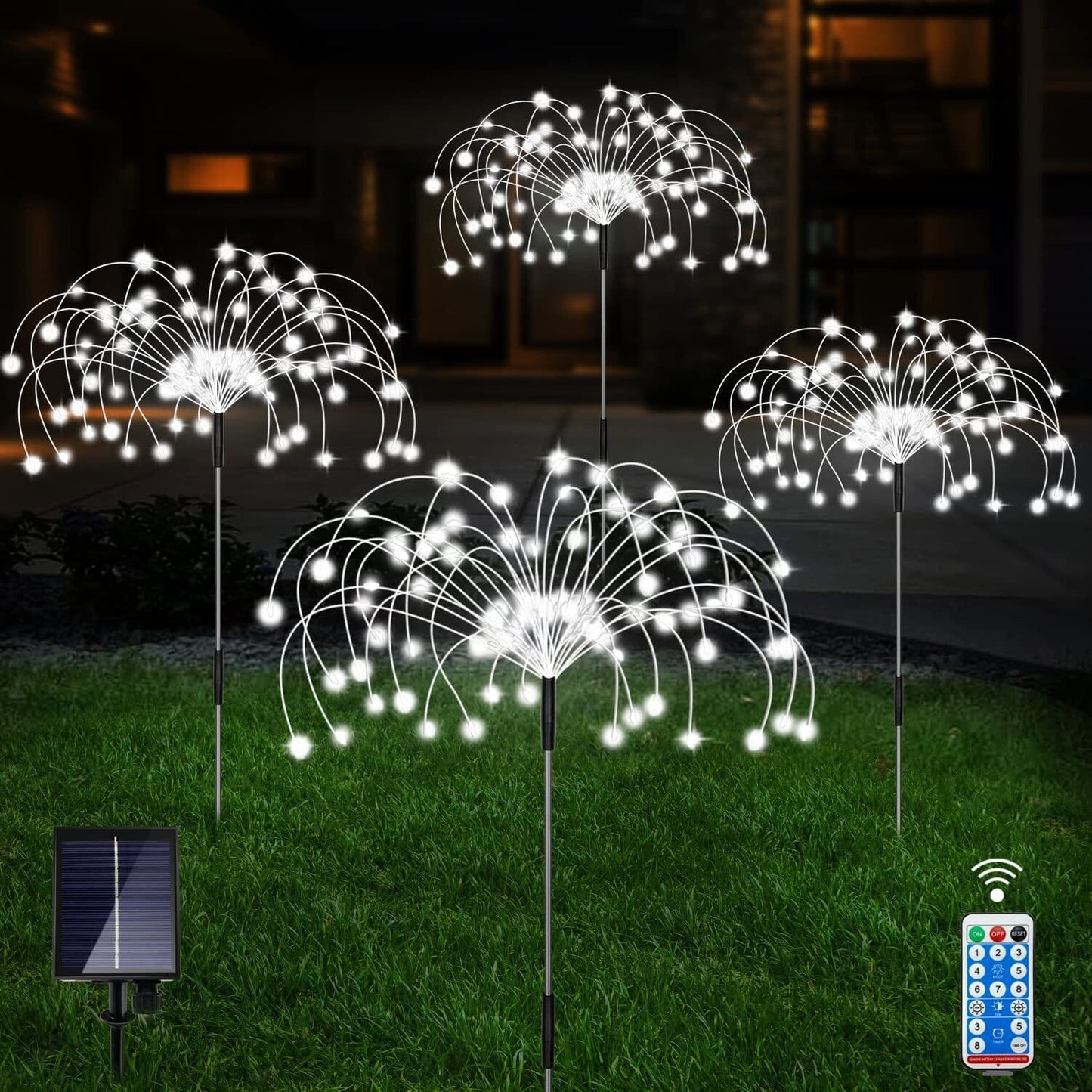 Frendorf | 4er-Pack: Solarleuchten Außen, Warmweiß Gartenlichter