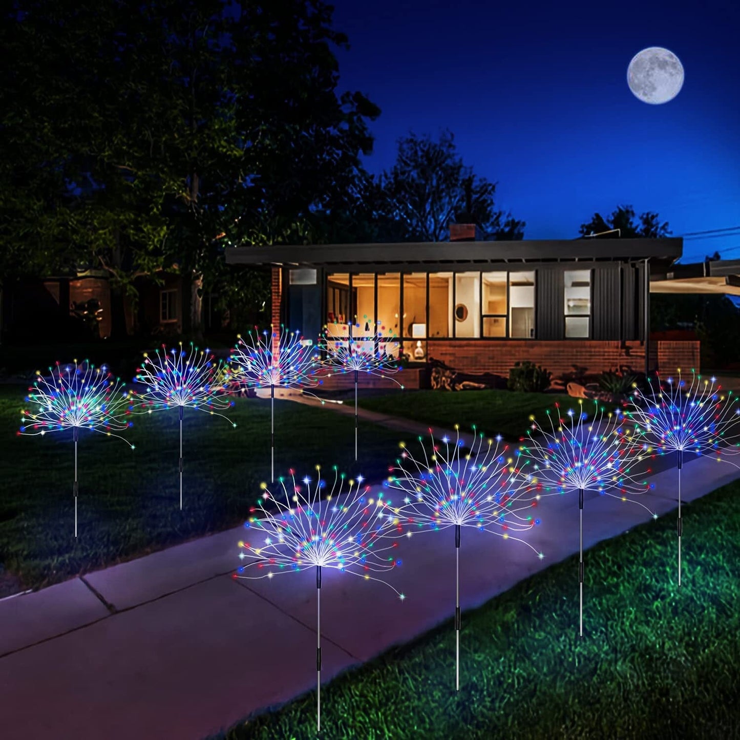 Frendorf | 4er-Pack: Solarleuchten Außen, Warmweiß Gartenlichter