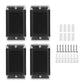 Frendorf | 4er-Pack: Solarbetriebene Wandleuchten IP55 wiederaufladbare optische Sensorslampe