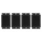 Frendorf | 4er-Pack: Solarbetriebene Wandleuchten IP55 wiederaufladbare optische Sensorslampe