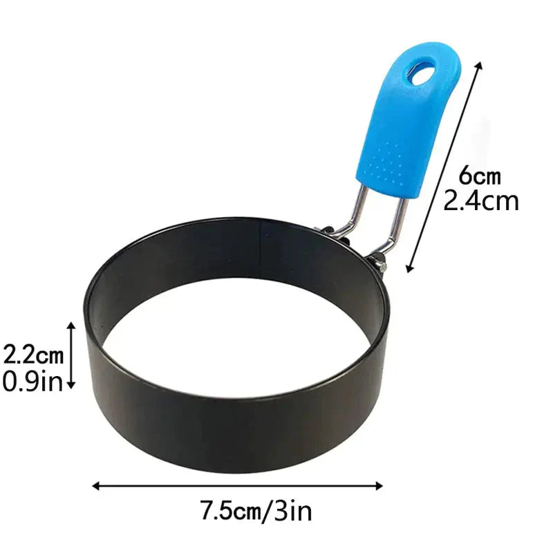 Frendorf | 4-Pack: Edelstahl-Ei Antihaft Omelett-Ring