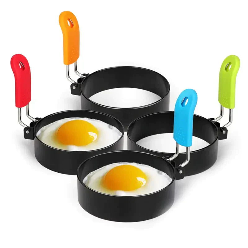 Frendorf | 4-Pack: Edelstahl-Ei Antihaft Omelett-Ring