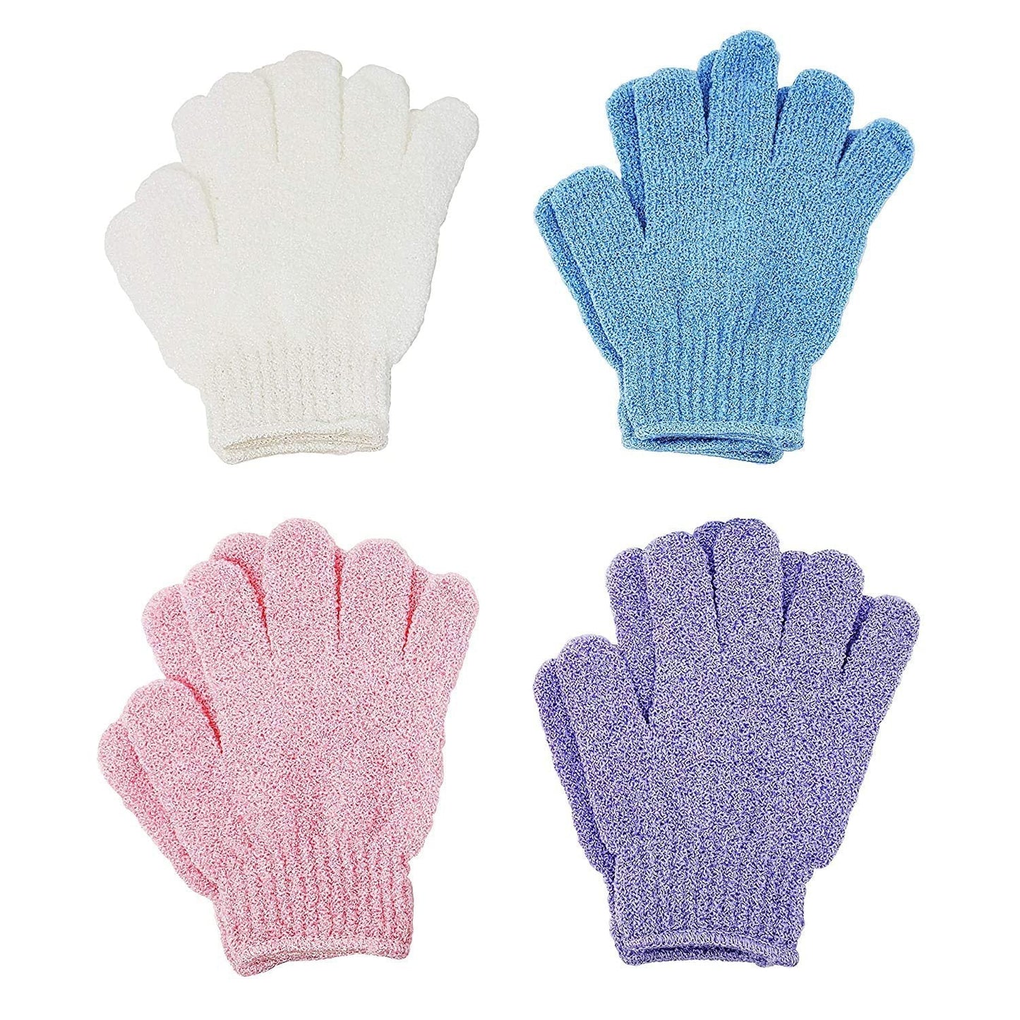 Frendorf | 4-Paar: Peeling-Handschuhe - Premium Scrub Waschhandschuh für Bad oder Dusche