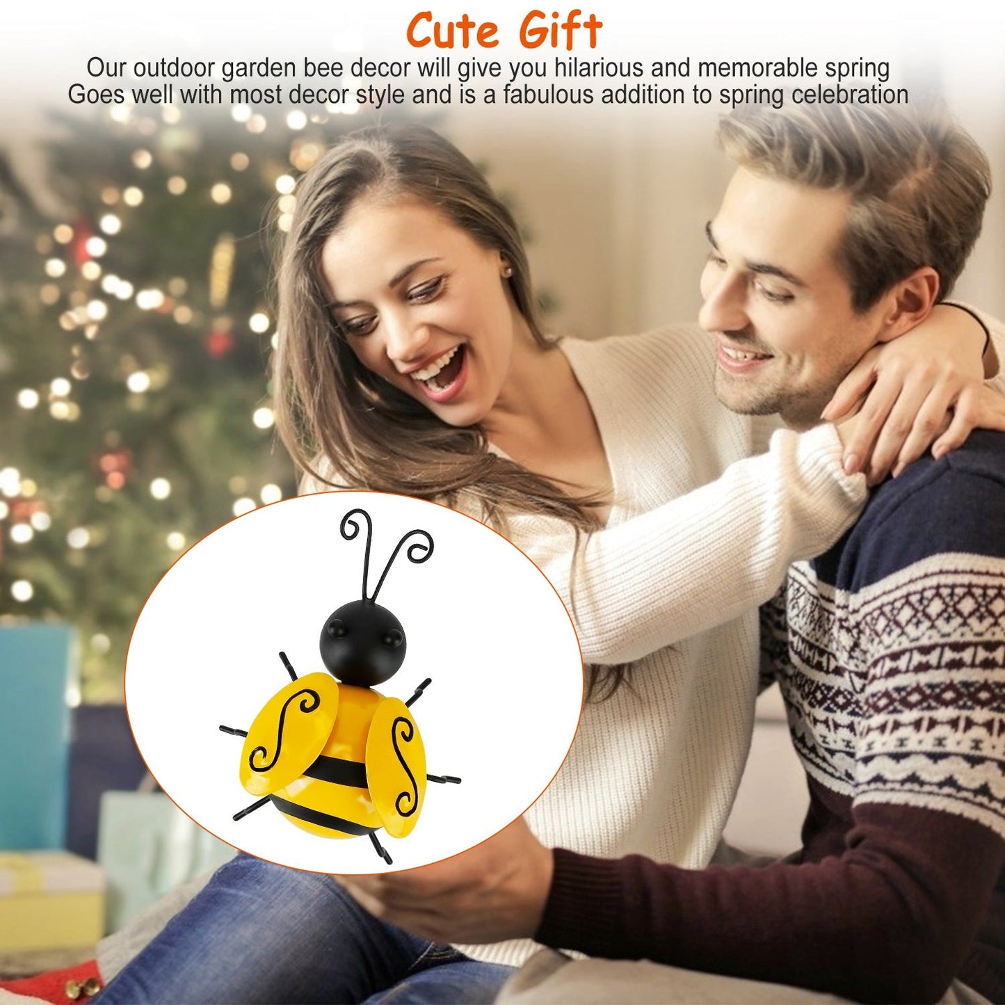 Frendorf | 4-teilig: 3D Bumble Bee Ornament Set