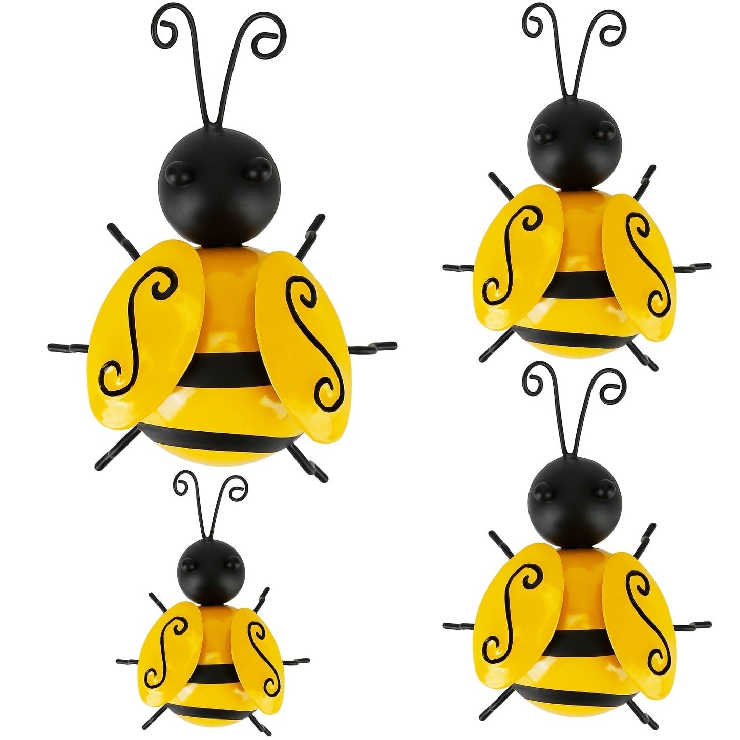 Frendorf | 4-teilig: 3D Bumble Bee Ornament Set