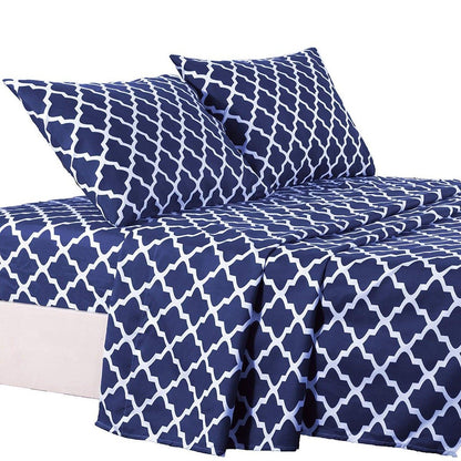 Frendorf | 4-teilig: Lux Decor Collection Vierblatt Bettwäsche Set