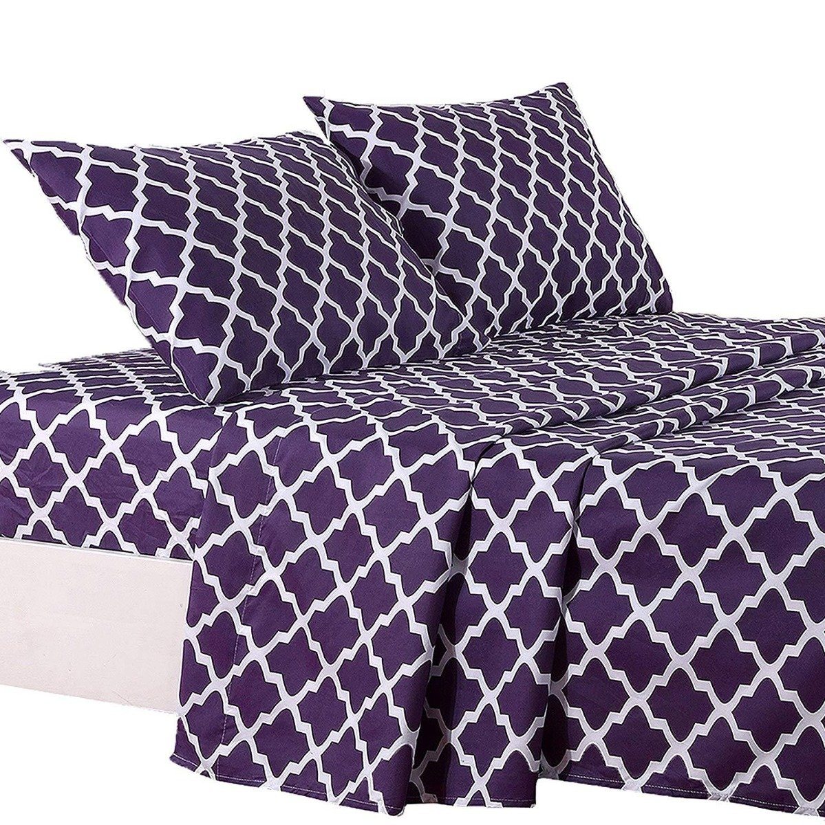 Frendorf | 4-teilig: Lux Decor Collection Vierblatt Bettwäsche Set