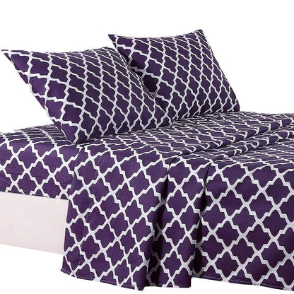 Frendorf | 4-teilig: Lux Decor Collection Vierblatt Bettwäsche Set
