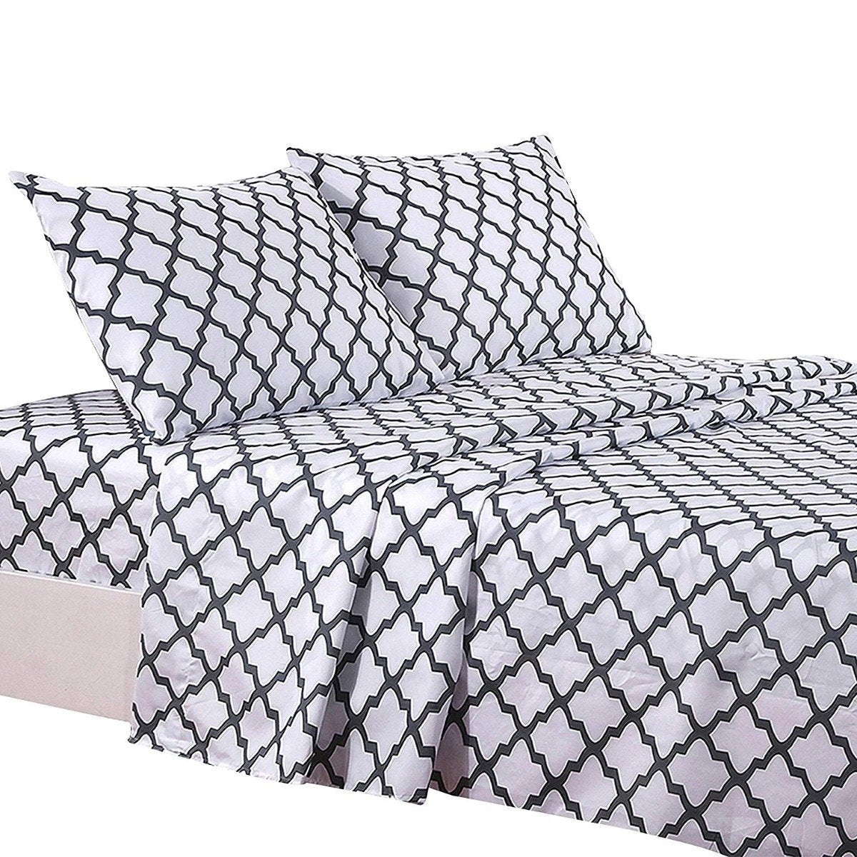 Frendorf | 4-teilig: Lux Decor Collection Vierblatt Bettwäsche Set