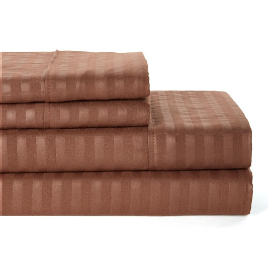 Frendorf | 4-teilige: Lux Decor Kollektion Streifen Bettwäsche Set