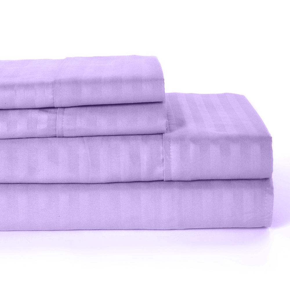 Frendorf | 4-teilige: Lux Decor Kollektion Streifen Bettwäsche Set