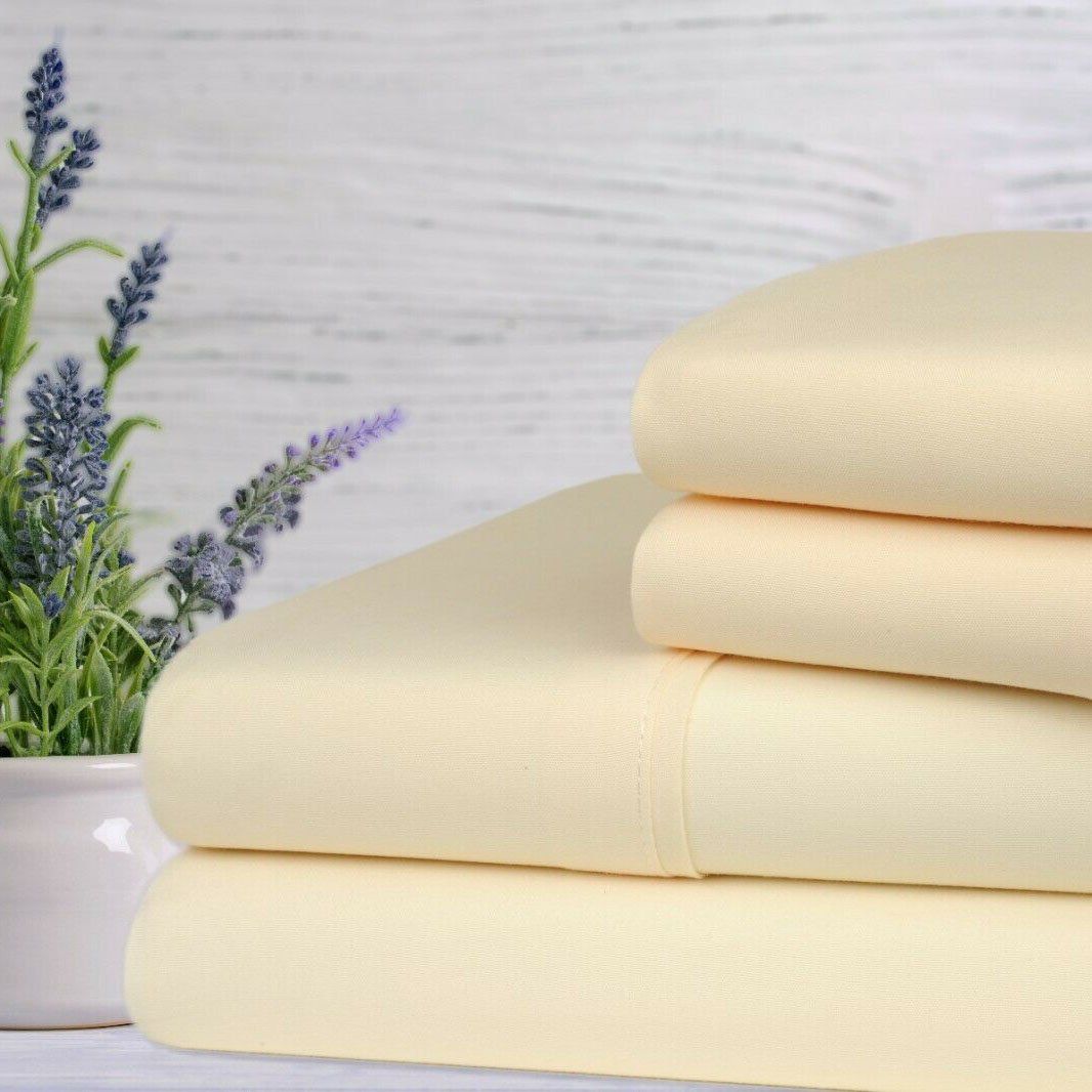 Frendorf | 4-teilige Set: Bamboo Lavendel-infused Duft-Bettwäsche Set