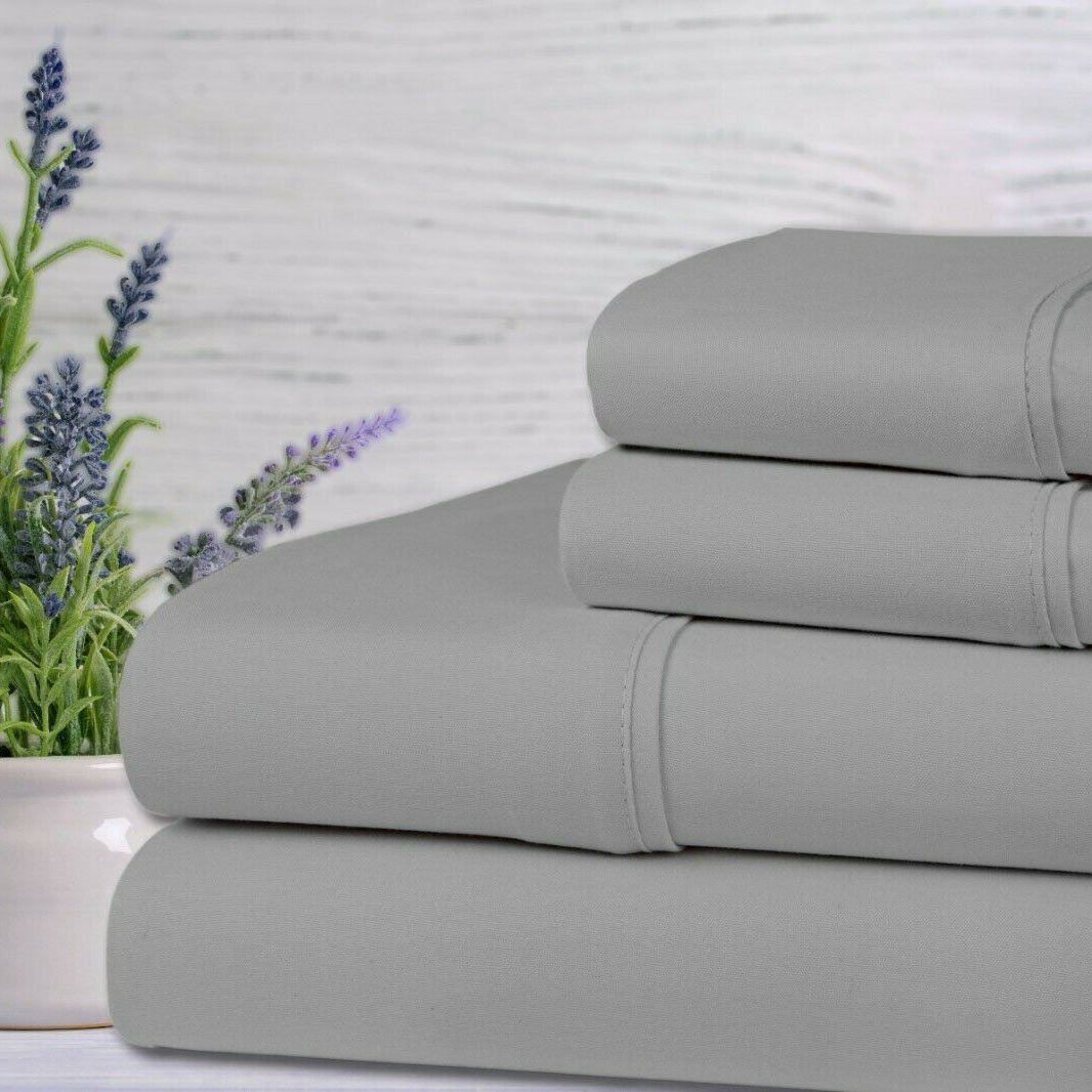 Frendorf | 4-teilige Set: Bamboo Lavendel-infused Duft-Bettwäsche Set