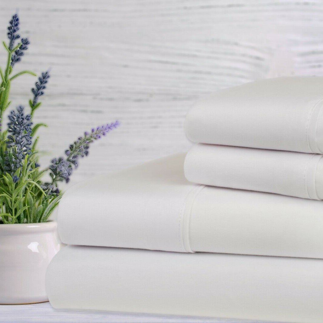 Frendorf | 4-teilige Set: Bamboo Lavendel-infused Duft-Bettwäsche Set