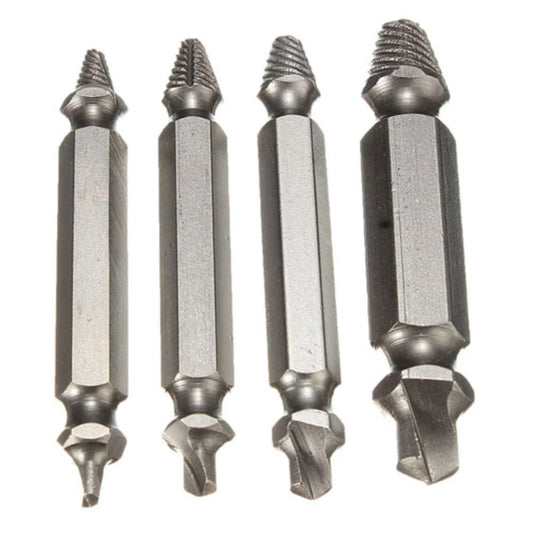 Frendorf | 4-teiliges Set: DrillPro doppelseitige beschädigte Schraubenausdreher