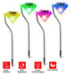 Frendorf | 4-teilige: Solar Diamond LED Licht Weg Stake Dekorative Lampe